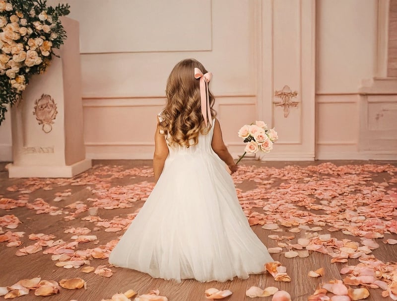 Bride in Trendy Wedding Attire